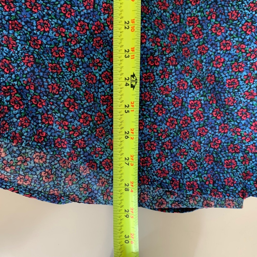 Gap MicroFloral Button Down Shirt Large Slim Fit Preppy Modern Classic Coastal - Picture 6 of 6